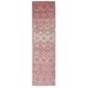Vintage Turkish Hand-Knotted Wool Cotton Pink Runner 83x324