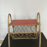 Rattan magazine door and red top