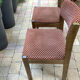 Fauteuil et 2 chaises Baumann en velours vintage