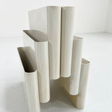 White magazine rack by giotto stoppino for kartell, 1970
