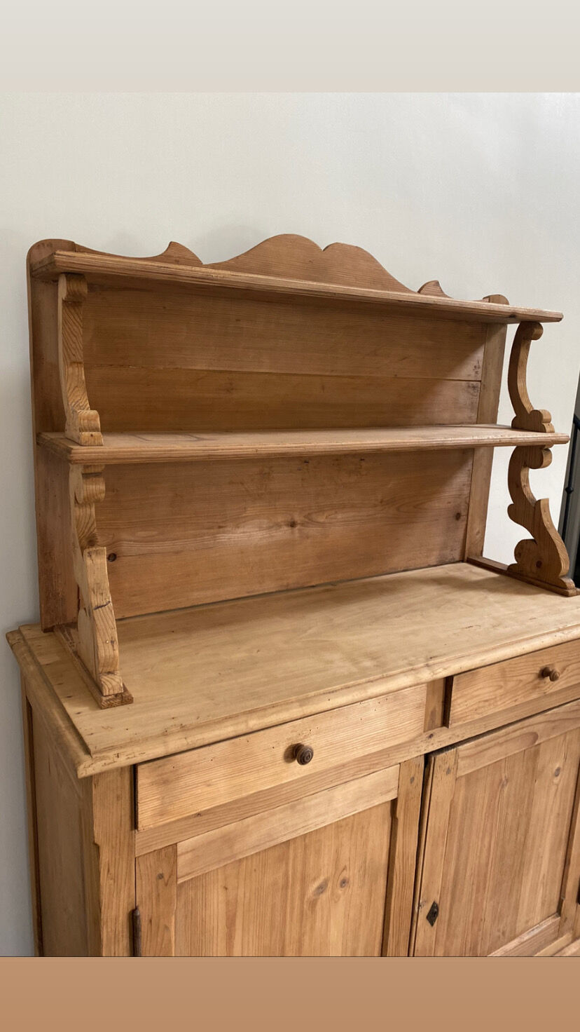 Sideboard old wooden dresser two bodies