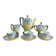 Service à café Art déco en porcelaine fine nacrée Années 20