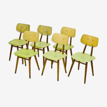 Set of 6 Ton dining chairs