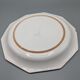 Pale pink octagonal dish, floral decoration of Niderviller - ∅ 32cm