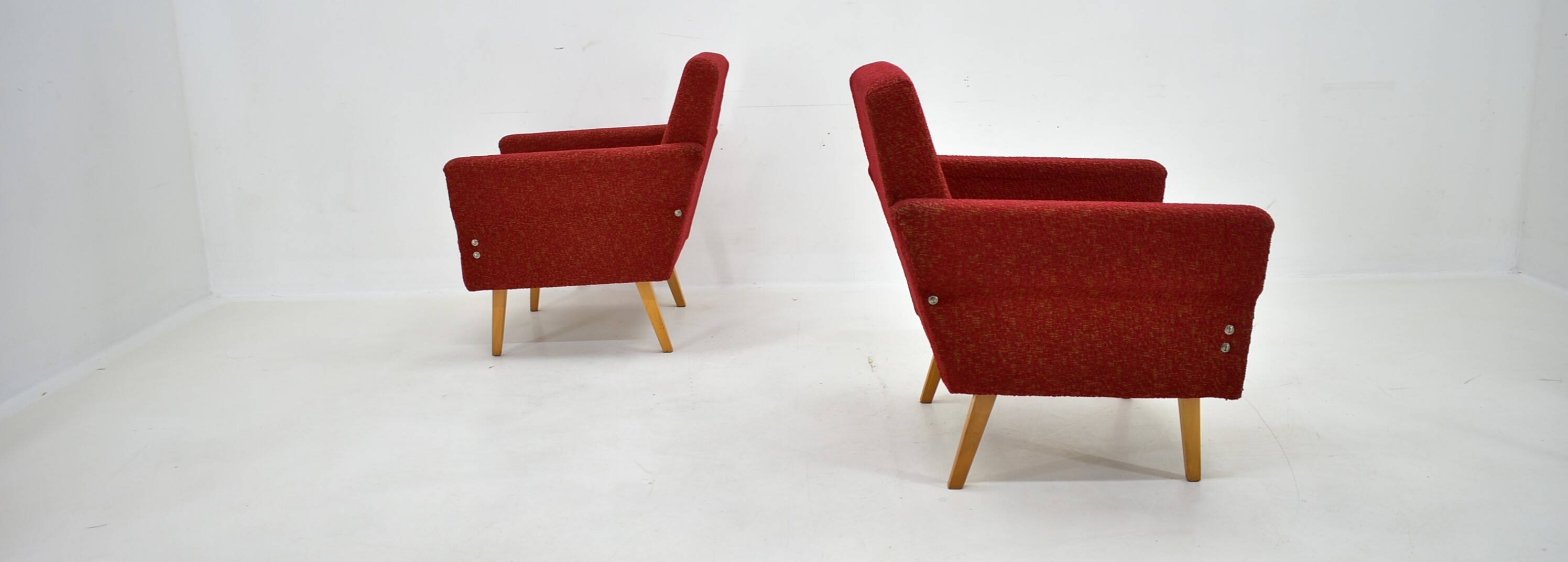 Paire de fauteuils des années 1950, Tchécoslovaquie