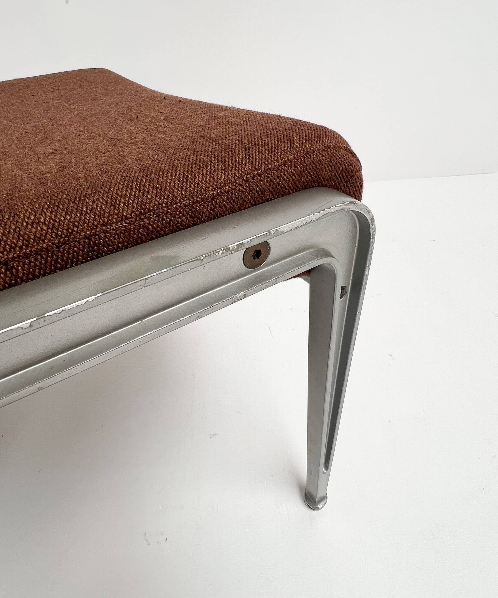 Rare armchair with footstool attributed to Gispen, 1960s