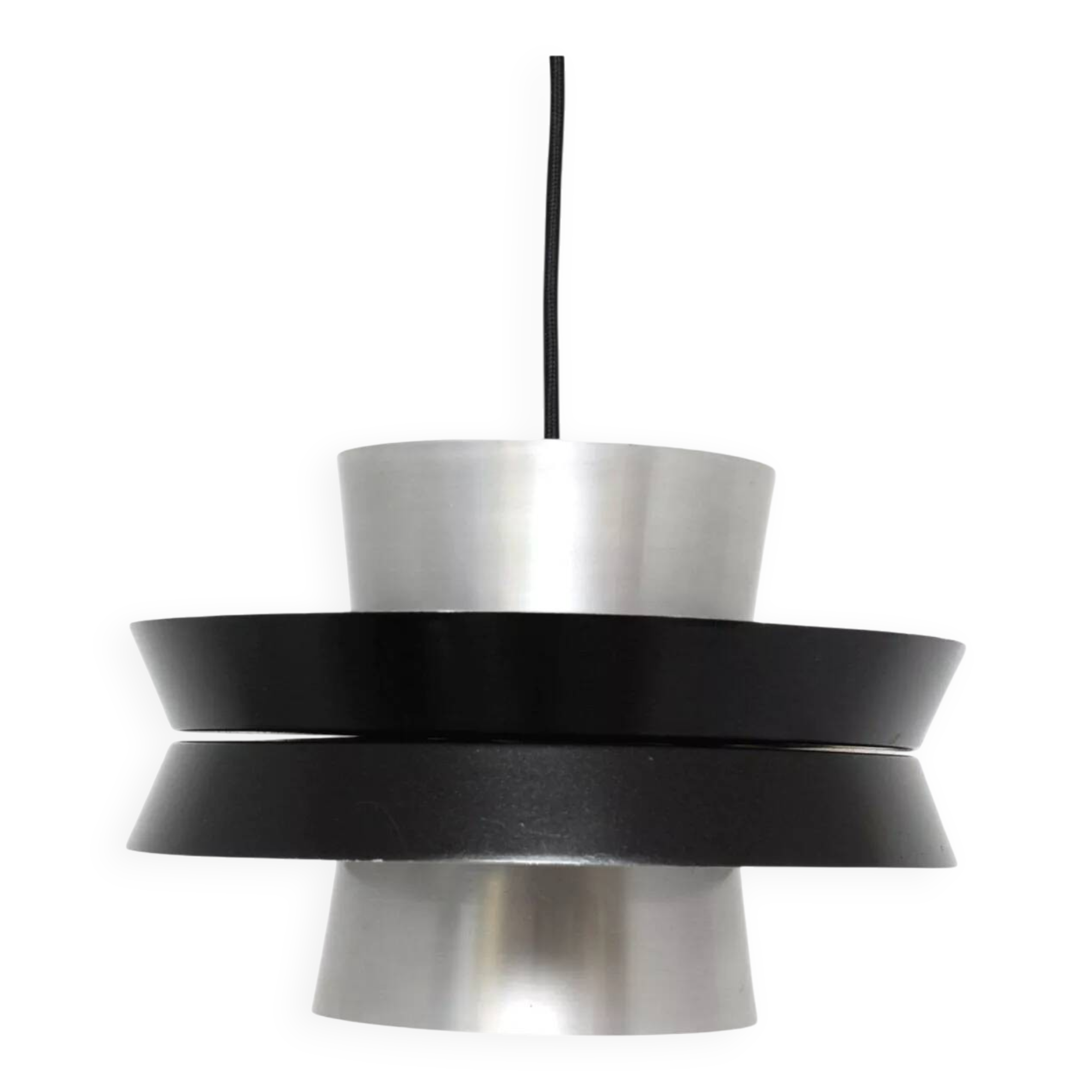 Silver lamp in the style of Trava by Carl Thore, 1960s