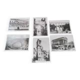 Set of 6 vintage black and white photos of Nimes