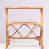 Rattan Magazine rack 1970s