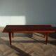 Table basse palissandre et teck massif