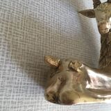Vintage brass deer