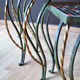 Tables Gigognes Fer forgé Vintage 60'70'