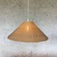 Pair of rattan pendant lights
