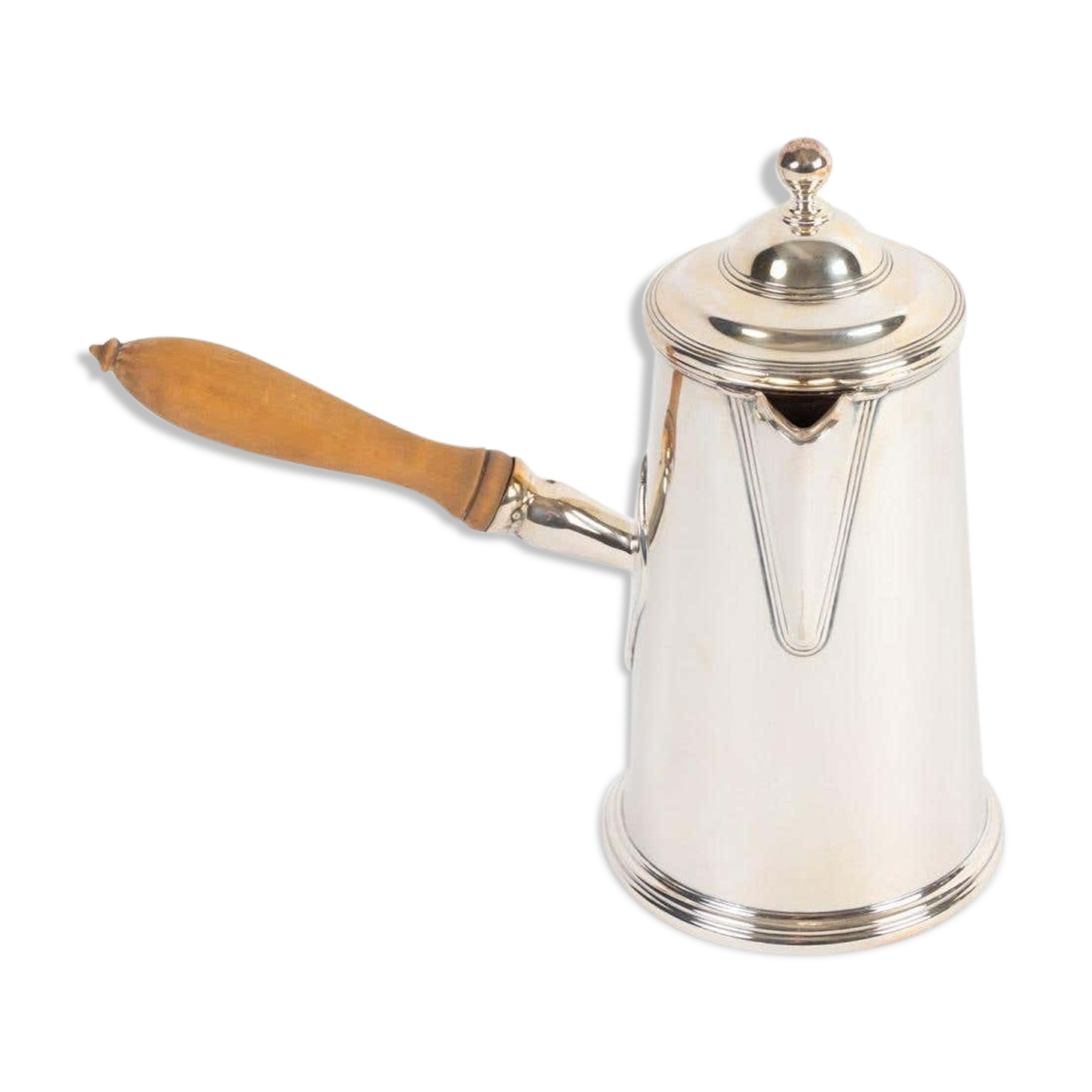 Chocolatier in silver metal twentieth century
