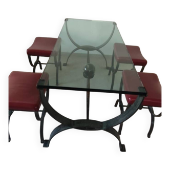 Table et 4 tabourets