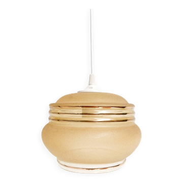Matte with gold-colored vintage ceiling lamp 18 cm, 1960s