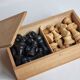 Antique Staunton Design Chess Set - Turned Wood Pieces (King 7cm)