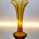 Vaas Art Deco Val Saint Lambert, Luxval series American model M, amber