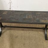 Brutalist slate coffee table, 1960