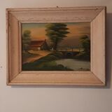 Old landscape painting