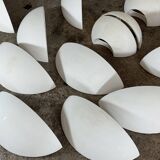 Set of 14 SEDAP plaster wall lights