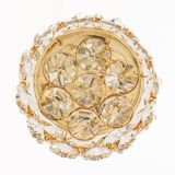 Recessed ceiling lamp, crystal glass design Palwa, Germany, 1970s