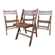 Set  de 4 chaises Pliante terrasse patio  vintage