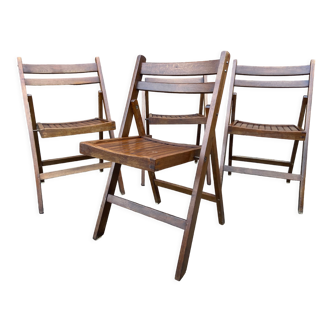 Set  de 4 chaises Pliante terrasse patio  vintage