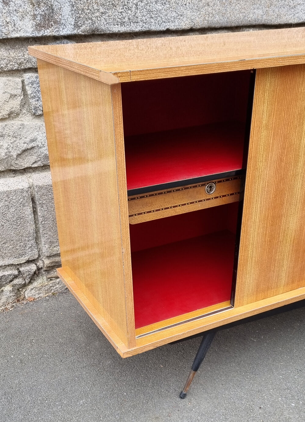 Low buffet in a formica rockabilly, vintage, 50s