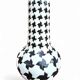 2 x Pied de poule vases / 1980s