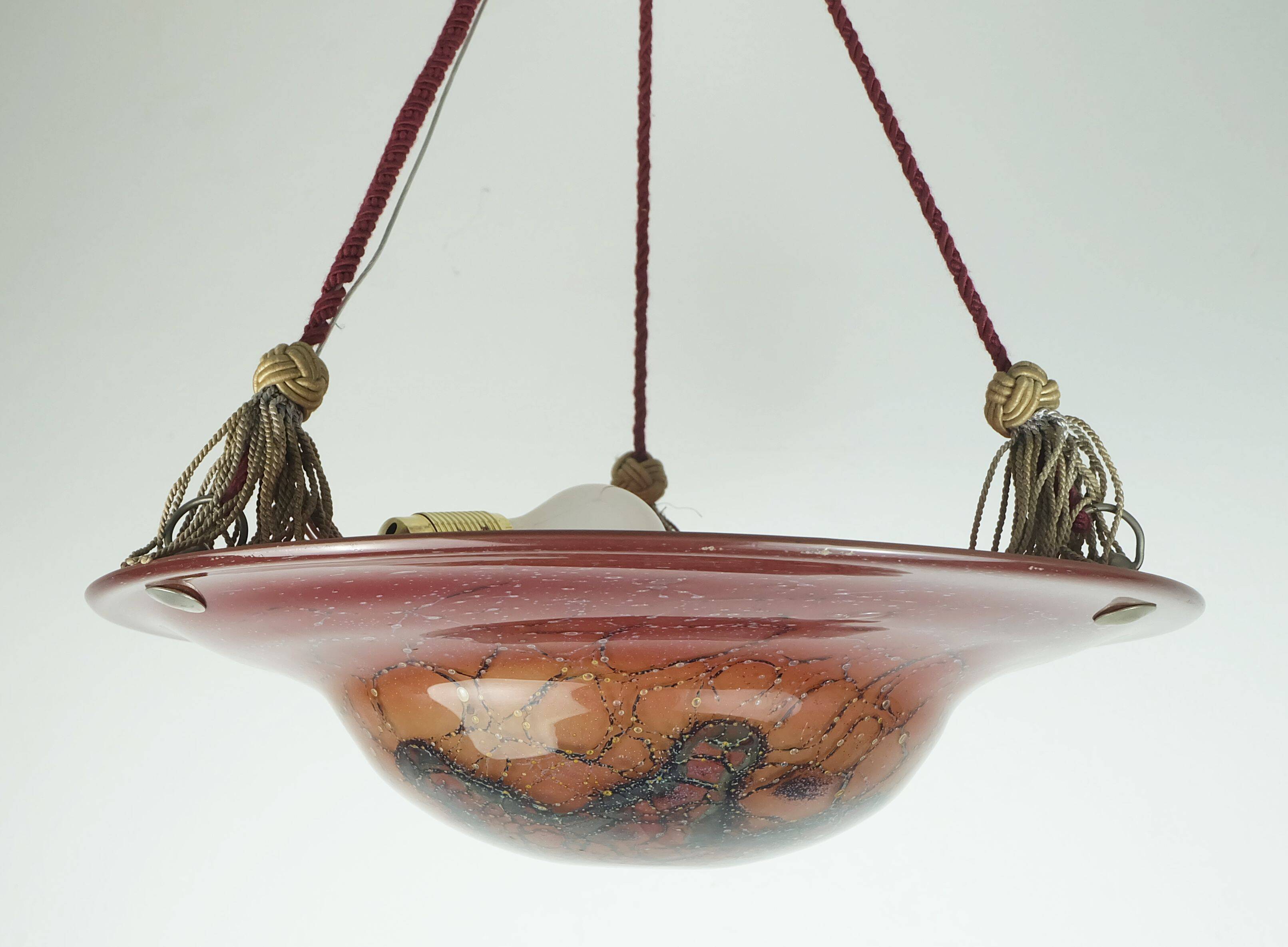 art deco WMF ikora PENDANT LIGHT ikoraglass 1930s avantgarde design