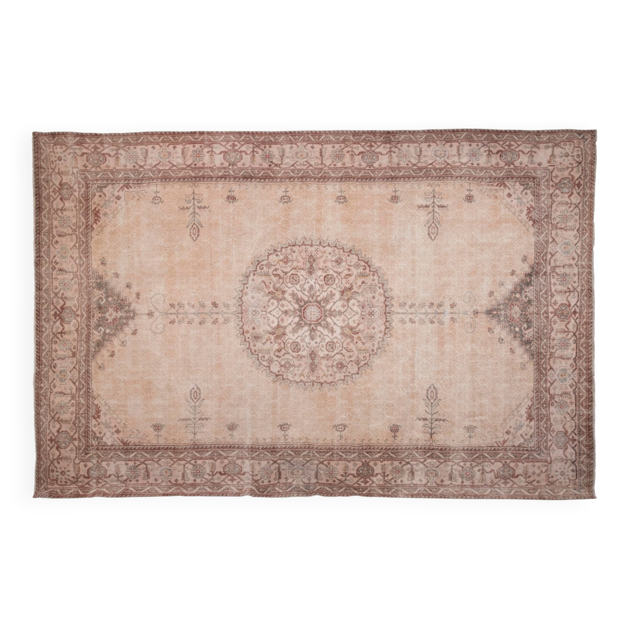 Vintage Turkish Oushak rug 298x450 cm