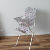 Vintage doll high chair, Japanese coated Liberty Hello Kitty