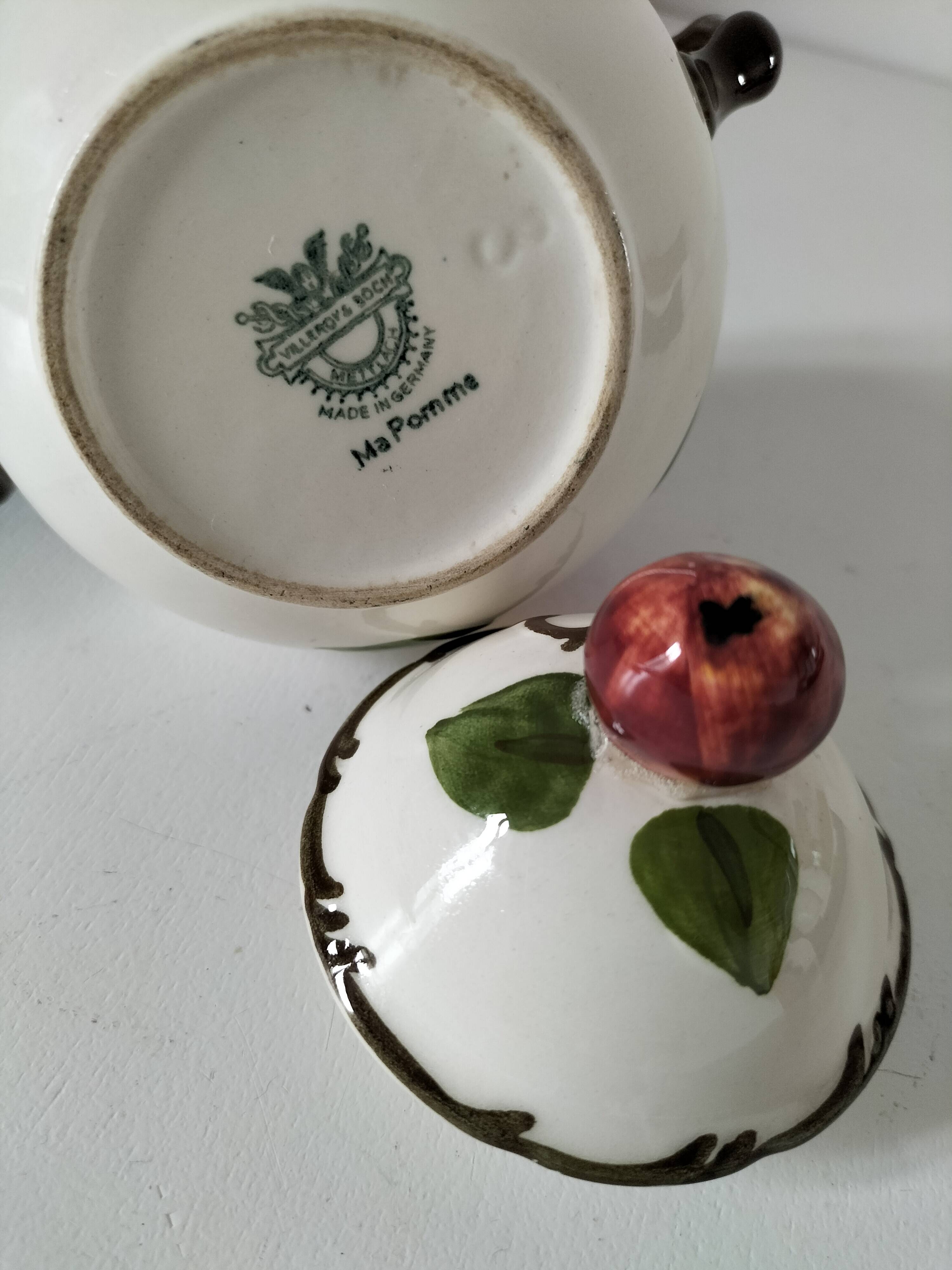 Vintage sugar bowl from the Villeroy & Boch "Ma Pomme" collection