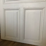 Old wooden glass door