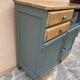 Buffet base Mado renovated green Galane and wood
