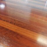Table basse XL design vintage en bois exotique