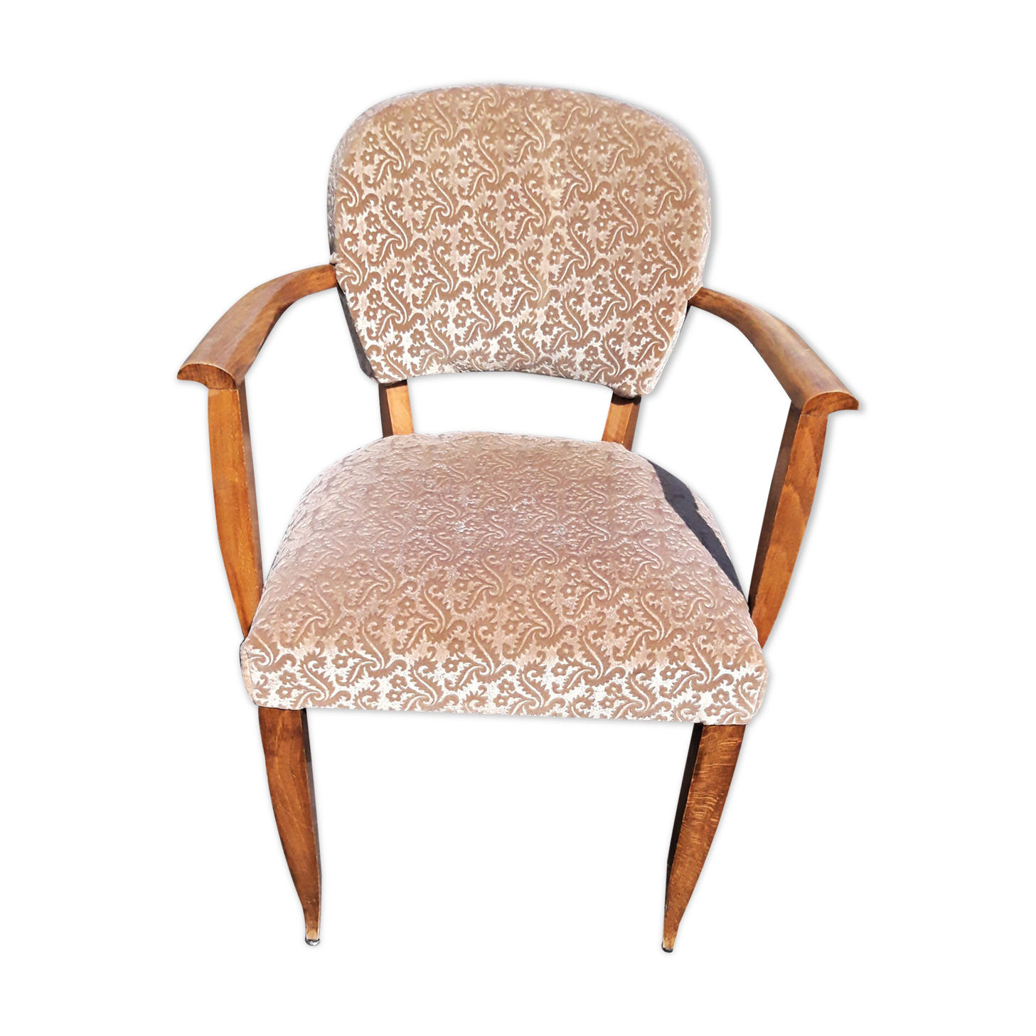 Fauteuil bridge velours