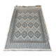 Hand-woven margoum rug in natural wool