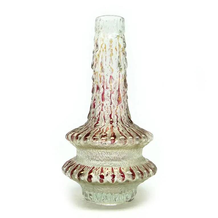 Mid-century modern vase, glass, Finland, 1970s