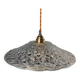Vintage chiseled glass pendant light