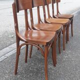 Lot de 4 chaises bistrot vintage