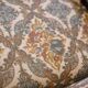 Set of 2 vintage high-back swivel armchairs with abstract upholstery
