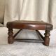 Low wooden stool with caning H 12 cm
