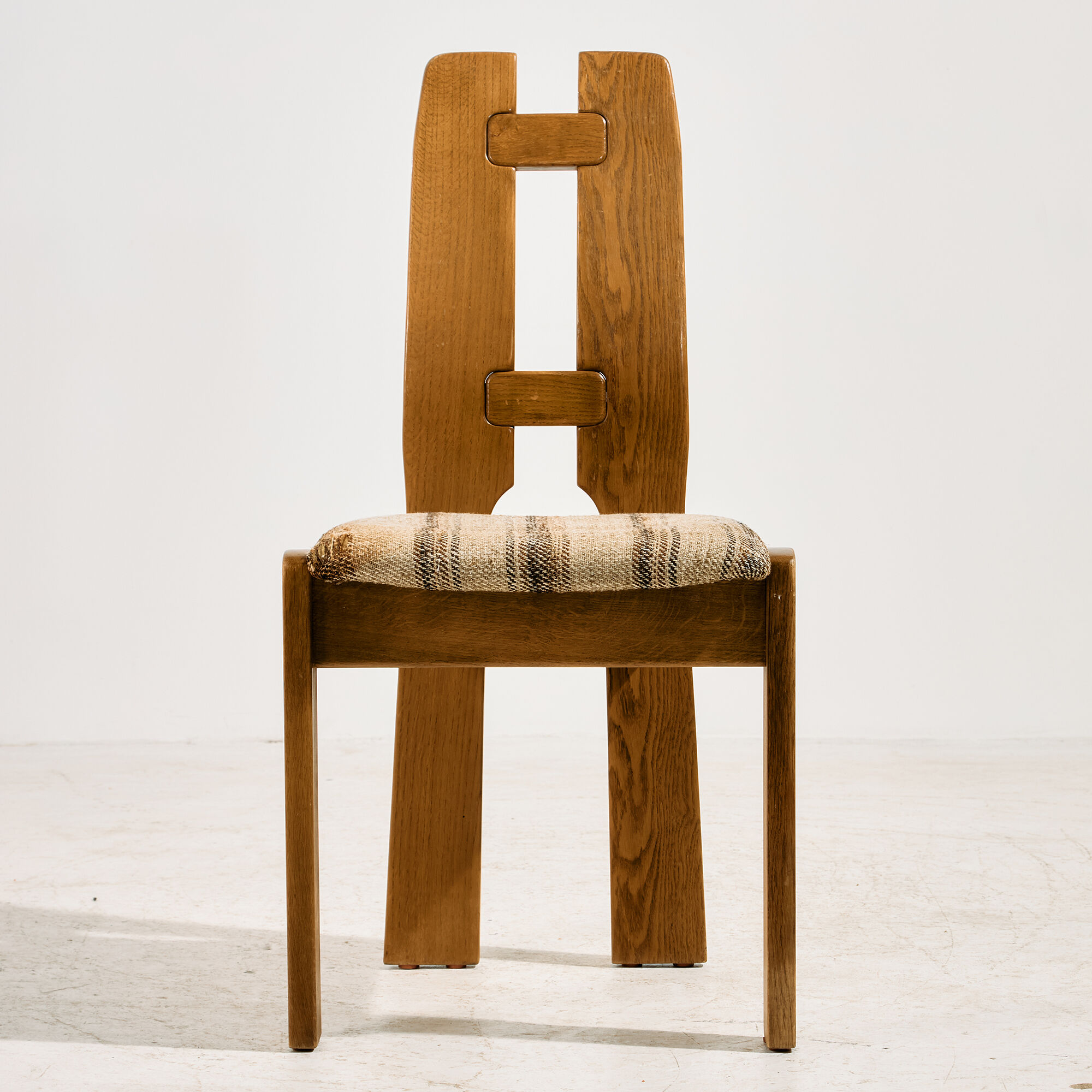 Oak dining chair, set of 4