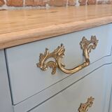 Regency style cherry chest of drawers