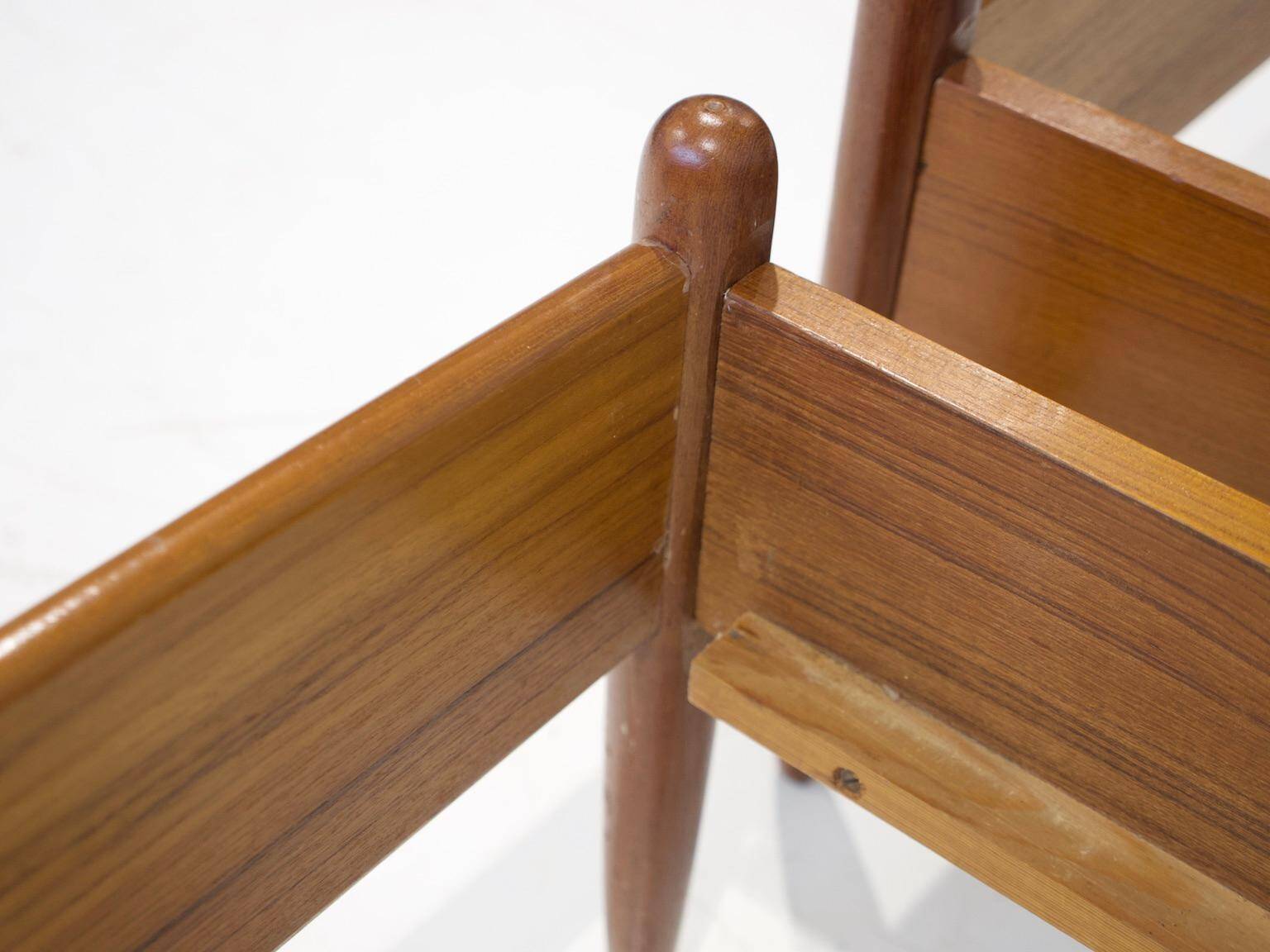 Pair of teak and rattan bed frames by Børge Mogensen