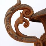 Cast iron Medici vase on base