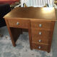 Bureau de ministre vintage chêne années 50