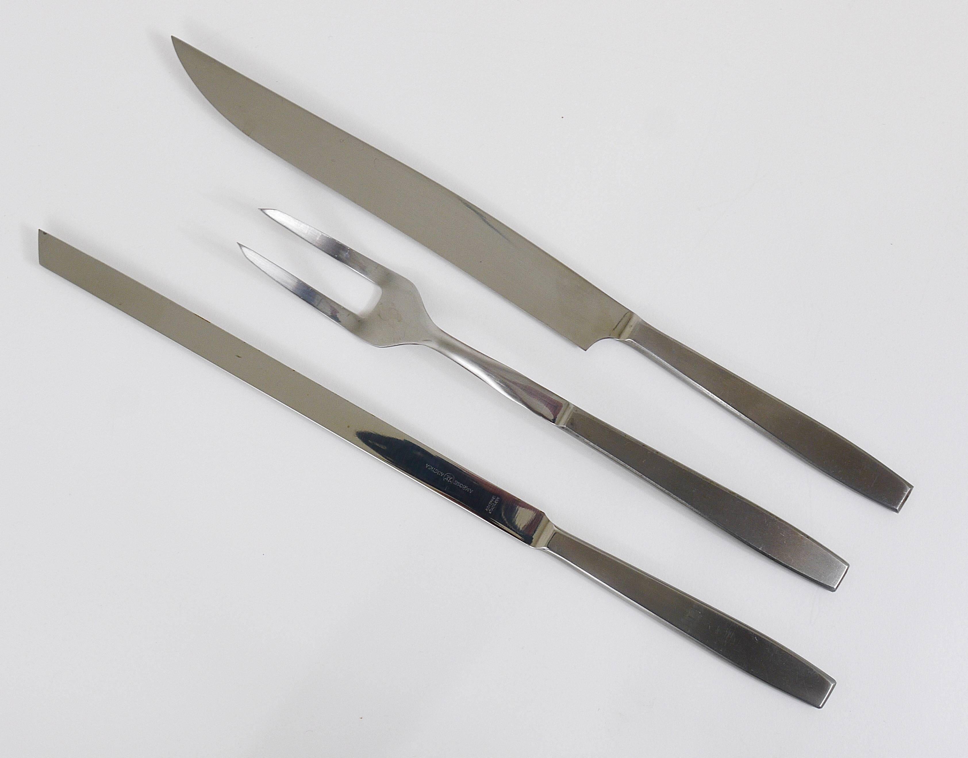 Knife and carving fork box Helmut Alder Amboss 2050, Austria, 1950s